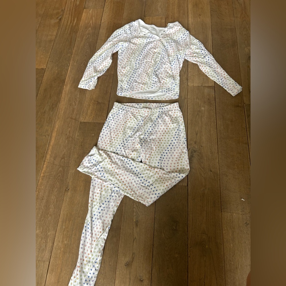 Roller Rabbit rainbow heart pj